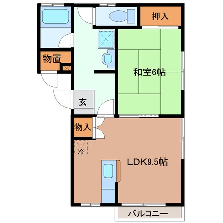 クレメンティアＢの物件間取画像